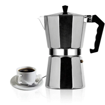 

Coffee Pot Coffee Maker Aluminum Mocha Coffee Pot offee Maker Moka Pot Stovetop Coffee Maker 1cup/3cup/6cup/9cup/12cup