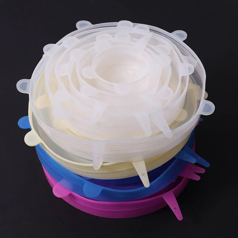 

Food Grade Silicone Fresh Cover Universal Bowl Cover Sealing Film Cover Multi-Function Universal Stretch Leakproof