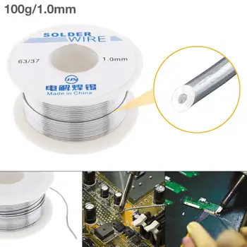 

100g 1.0mm No-clean Rosin Core Solder Tin Wire Reel Tin Lead Wire with 2% Flux and Low Melting Point for Electric Soldering Iron