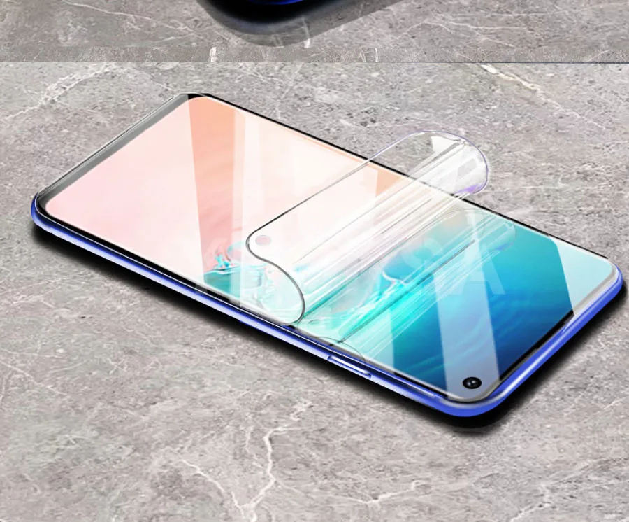 100D полностью изогнутая Гидрогелевая пленка для samsung Galaxy S10 S9 S8 Plus S10e A6 A8 Plus S7 Edge Защитная мягкая пленка