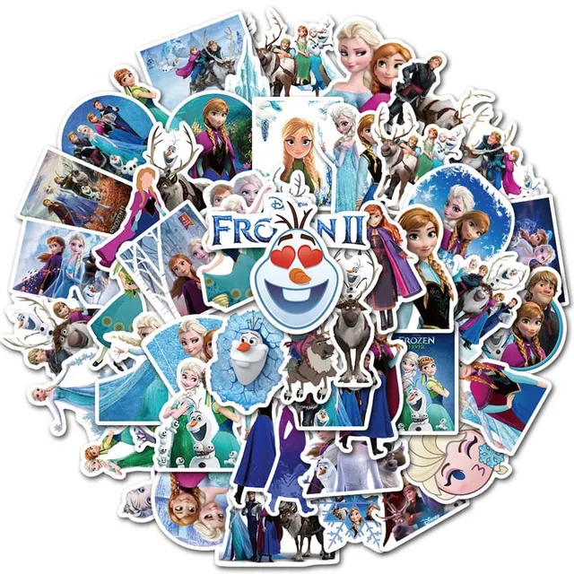 ディズニーの絵が描かれたステッカー スーツケースのラベル 2エルザ 漫画 アンナ ローフ 落書き 防水ラップトップ 50ピース セット Aliexpress おもちゃ ホビー