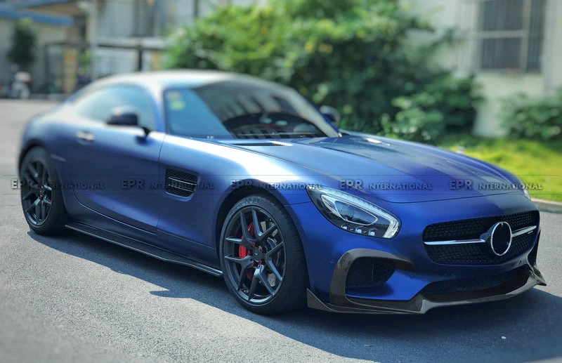 Углеродная Передняя уплотнительная прокладка для AMG GT Ren Стиль углеродного волокна передний бампер для губ комплект настройки для AMG GT гоночная часть