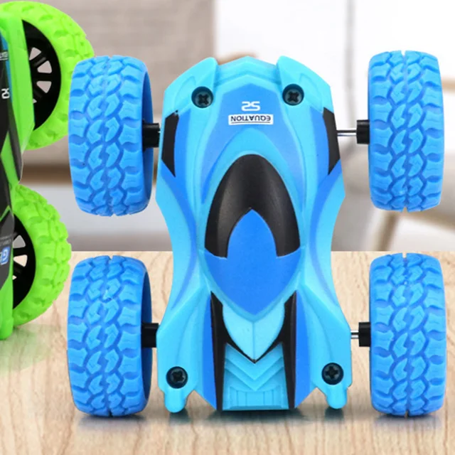 2pcs Kids Toy Car Fun Double-Side Vehicle Inertia Safety Crashworthiness and Fall Resistance Shatter-Proof Model for Child 5