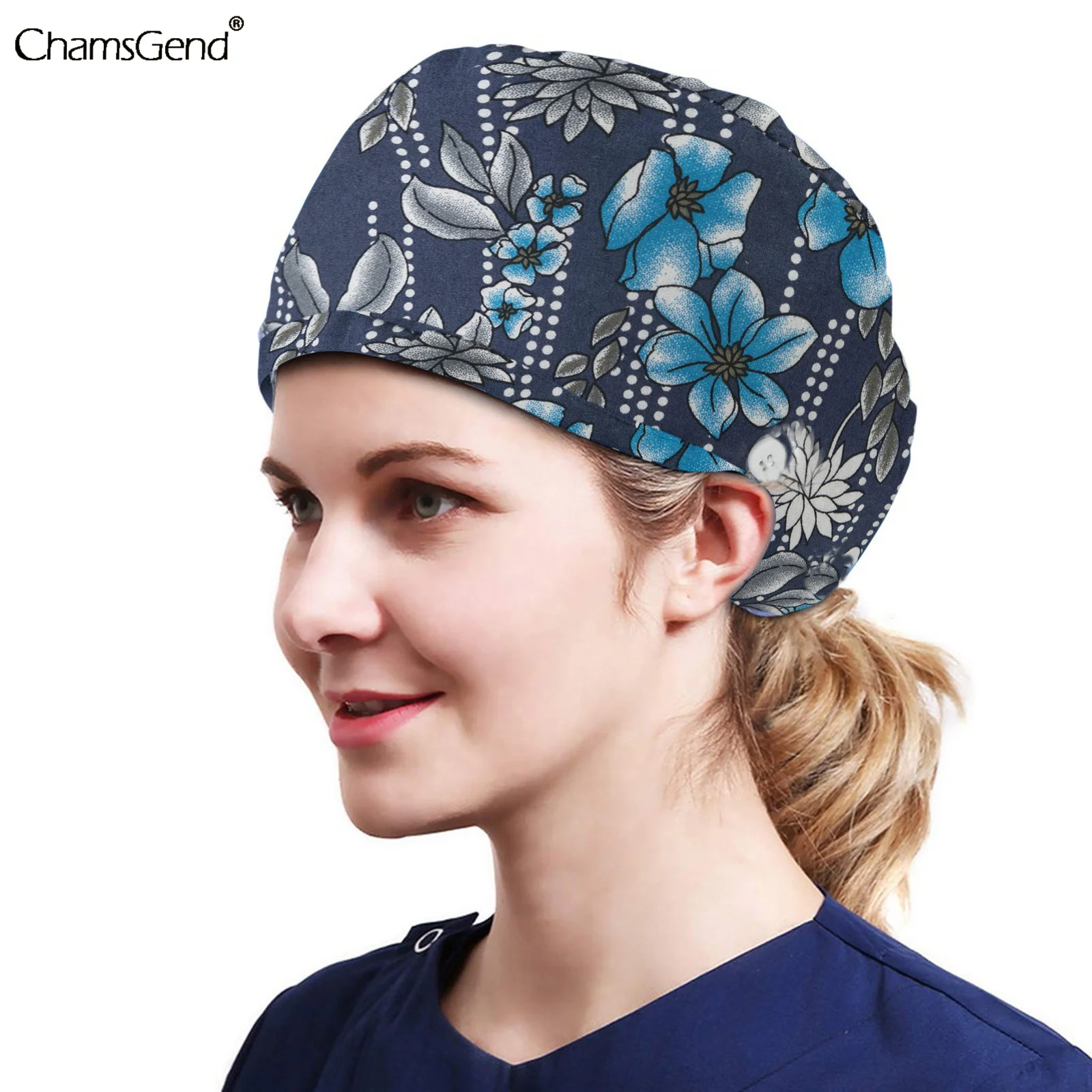 Details about   Latest Style Pet Hospital Medical Nurse Cap Printing Breathable Pharmacy Scrubs 