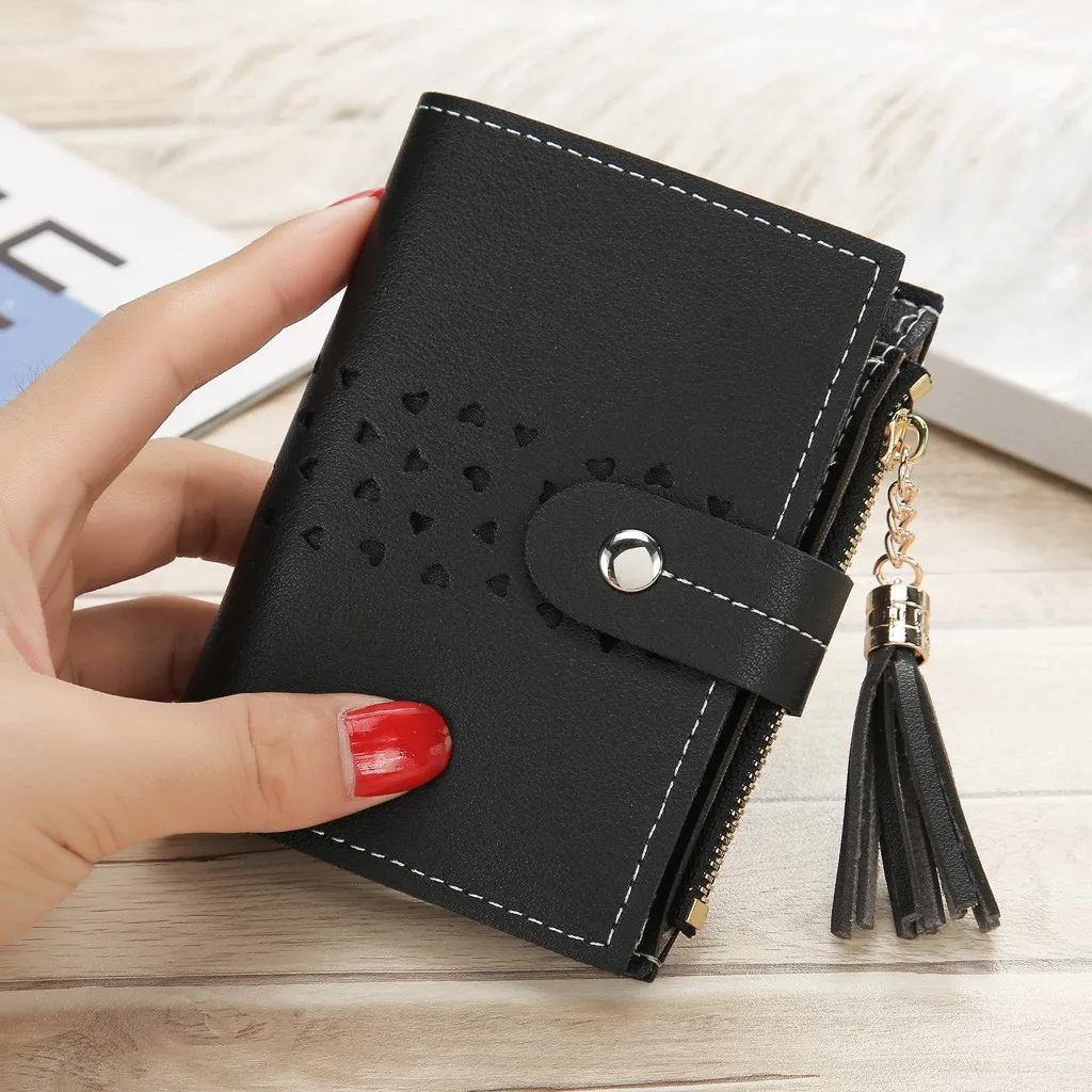 2020 Leather Women Wallet Hasp Small and Slim Coin Pocket Purse Women