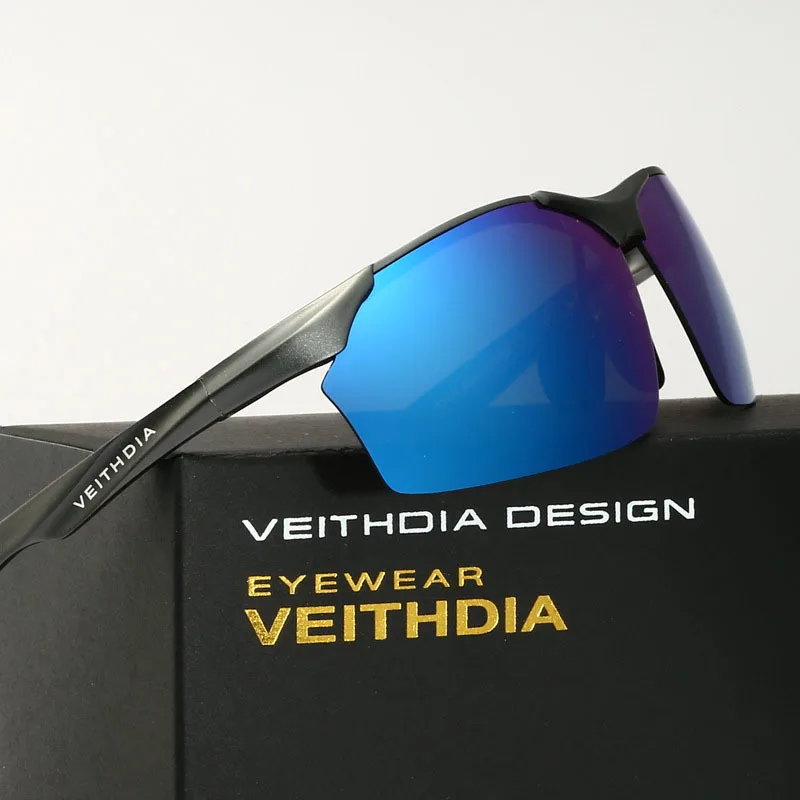 Бренд VEITHDIA, алюминиево-магниевый поляризационный, мужские солнцезащитные очки, зеркальные очки для мужчин, 6576