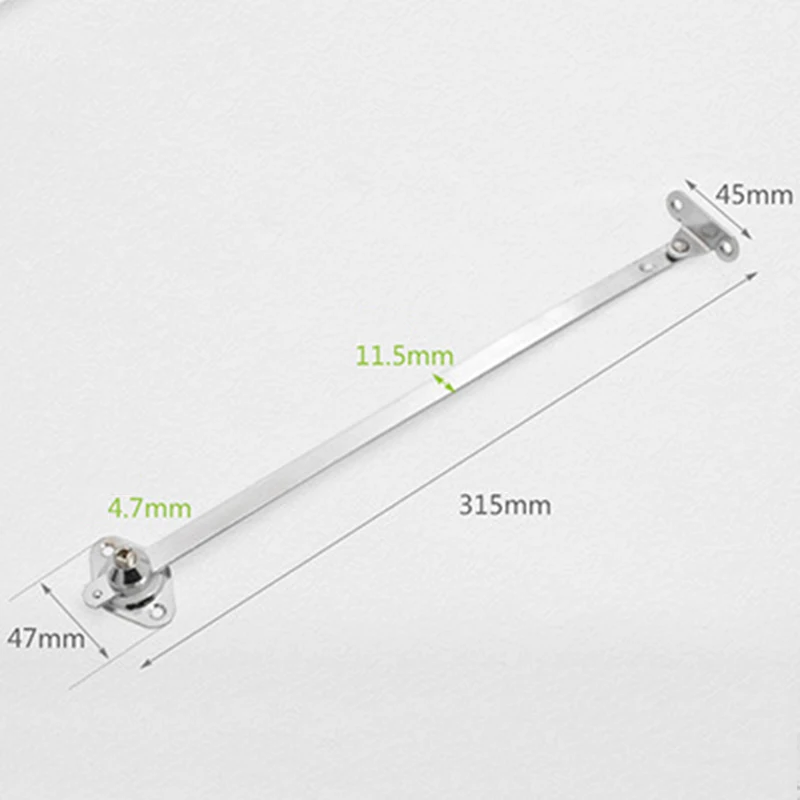 

Iron + Zinc Alloy Cabinet Door Spring Stay Strut Drop Lid Supports Rod Accessary