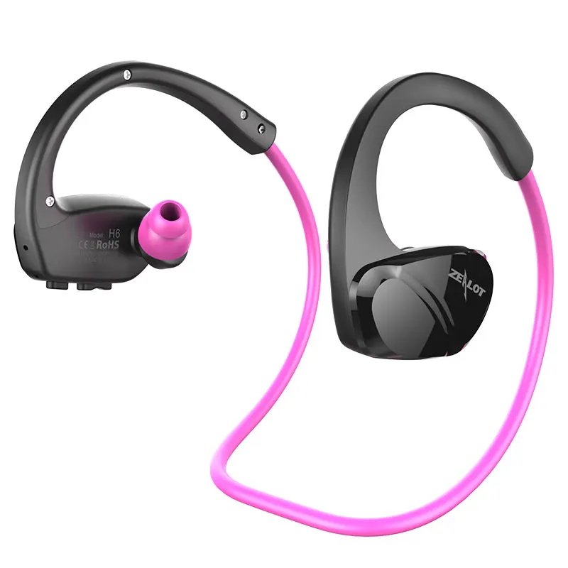 ZEALOT H6 Спортивные Беспроводные наушники стерео водонепроницаемые bluetooth-наушники с микрофоном для смартфона Беговая Спортивная гарнитура