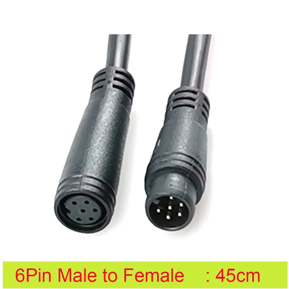 

2 3 4 5 6 Pin Extension Cables Waterproof Connector Julet Mini Base For Ebike Control Display Female Male Electric Bicycle parts