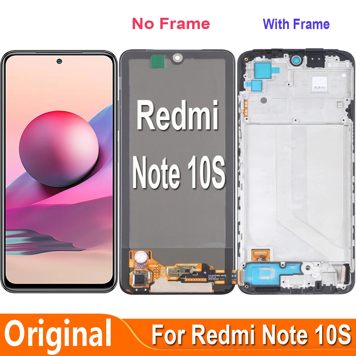 ЖК-дисплей для Xiaomi Redmi Note 10S сенсорный экран с дигитайзером в сборе M2101K7BG M2101K7BI
