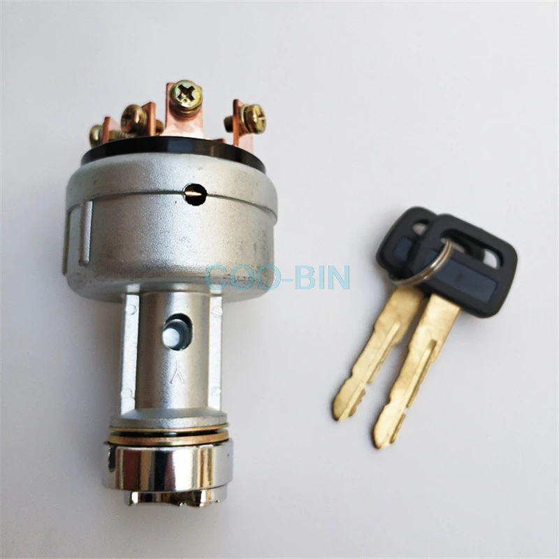 Для мини-экскаватора KOMATSU PC 60/120/200-6-7-8 ключ экскаватора выключателя зажигания электрический дверной замок экскаватор запчасти