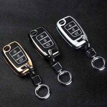 

Zinc alloy+Luminous Leather Car Key Cover Case for Hyundai KONA i30 i40 ix35 Solaris Azera Santa fe Accent Grandeur Ig 2018 2019
