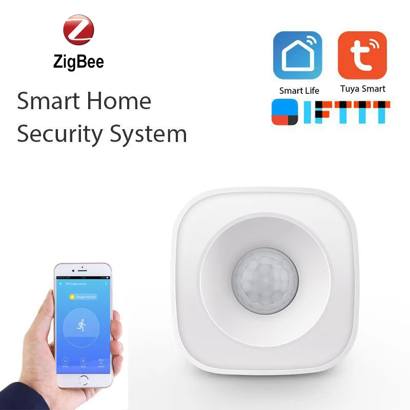 Zigbee инфракрасный датчик движения 120 ° угол обзора Беспроводной Детектор Охранная