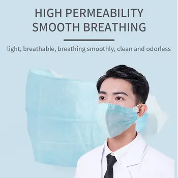 

50pcs/ pack 4 Layers Face Masks Disposable Dustproof Facial Protective Cover Masks Set Anti-Dust Anti-Bacteria Masks Cloth