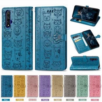 

Honor20 Pro Case on for Coque Huawei Honor 20 Pro Cover for Huawei Honor 20 Pro Honor 20Pro Fashion Simple Flip Leather Cases