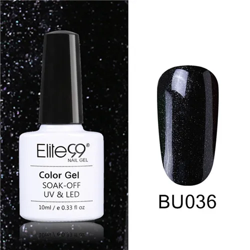 BU036 Elite99 10 мл УФ гель лак для ногтей Набор для маникюра геллак Полупостоянный Гибридный лак для ногтей арт от Prime белый гель лак для ногтей - Цвет: BU036