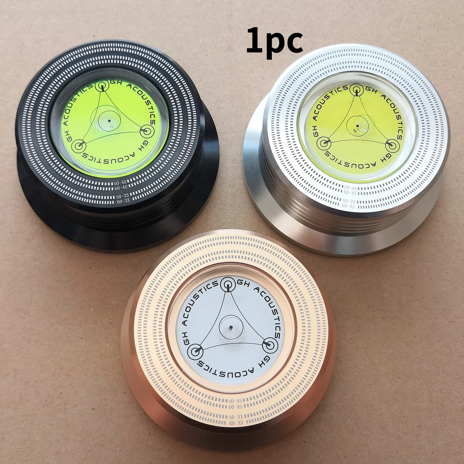 

1pc new LP vinyl record player record aluminum level meter speed measurement