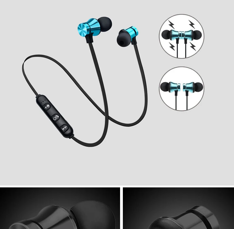 10 шт. магнитные Bluetooth наушники V4.2 стерео Спортивная беспроводная гарнитура водонепроницаемые наушники с микрофоном для iPh для samsung