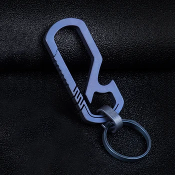 

1*anti-rust Titanium Carabiner Keychain Lightweight Designed Backpack Hanging Buckle Pendant Accessories