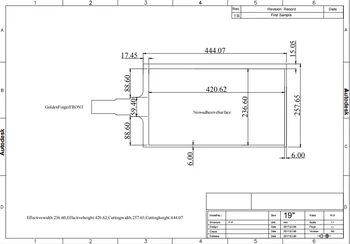 

19 inch 12 Points Touch holographic foil Interactive Capacitive Multi Touch foil film