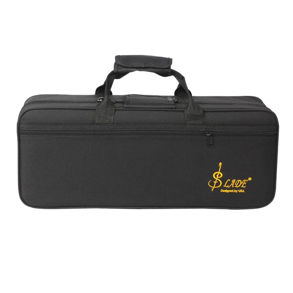 

Portable Black Oxford Fabric Storage Bag Case Organiser For Trumpet Accessory Simple 50.32x21x5.3cm