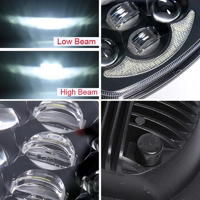 NIC-LIGHT Авто квадратная светодиодная фара 7X" 5X7" для Jeep 105w 7x6 дюймов прямоугольная внедорожная фара DRL Для Jeep Cherokee GMC