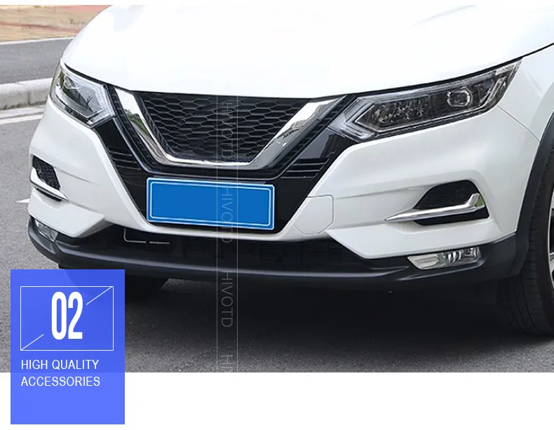 Hivotd для Nissan qashqai j11 Dualis автомобильный передний задний противотуманный светильник крышка для бровей рамка отделка ABS хром внешние аксессуары,автотовары аксессуары для авто