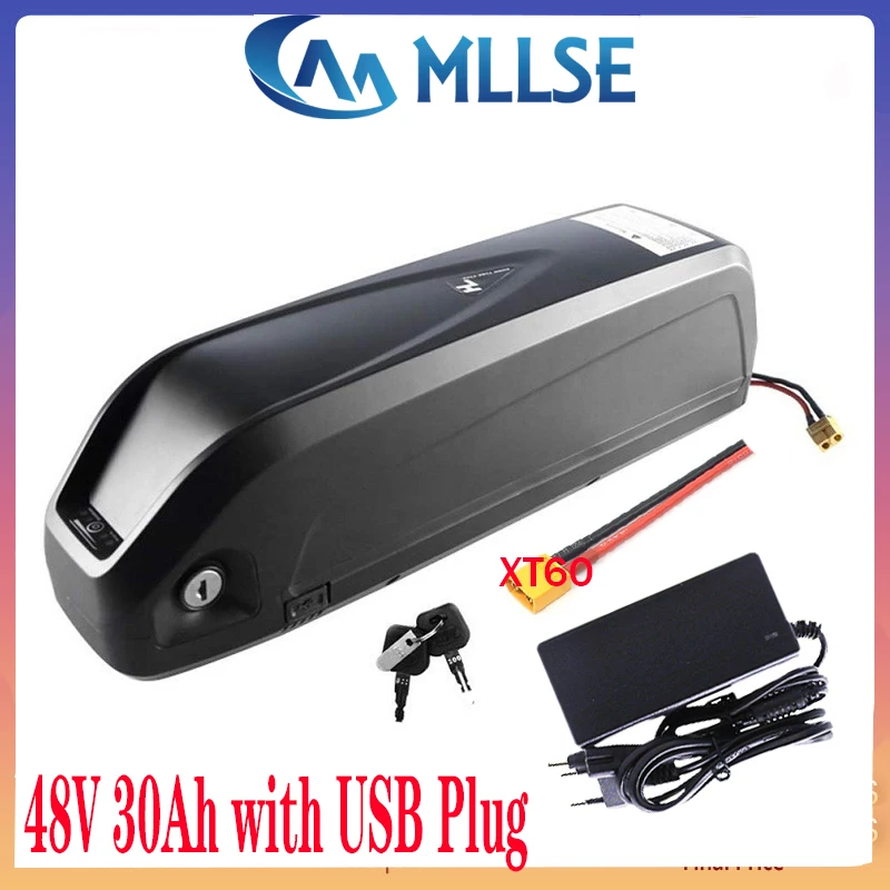 Оригинальный аккумулятор для электровелосипеда 48 В 30 Ач Hailong макс. 40 А BMS 350 Вт 500 750