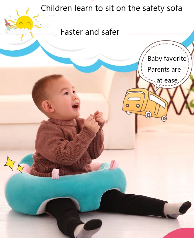 

Infant Baby Sofa & Seat Support Eating Safe Dining Feeding Baby Chair Learning Seat Sofa For Kids