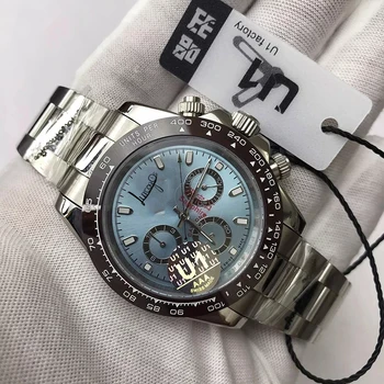 

2020 new Luxury blue dial AAA Brand Watch men day-tona automatic self-wind U1 factory sapphire glassall sub dials works