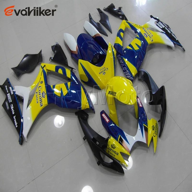 Заказной обтекатель мотоцикла для K6 GSX-R600750 2006-2007 GSXR600 06 07+ винты+ черный ABS пластик Кузов H2 - Цвет: G