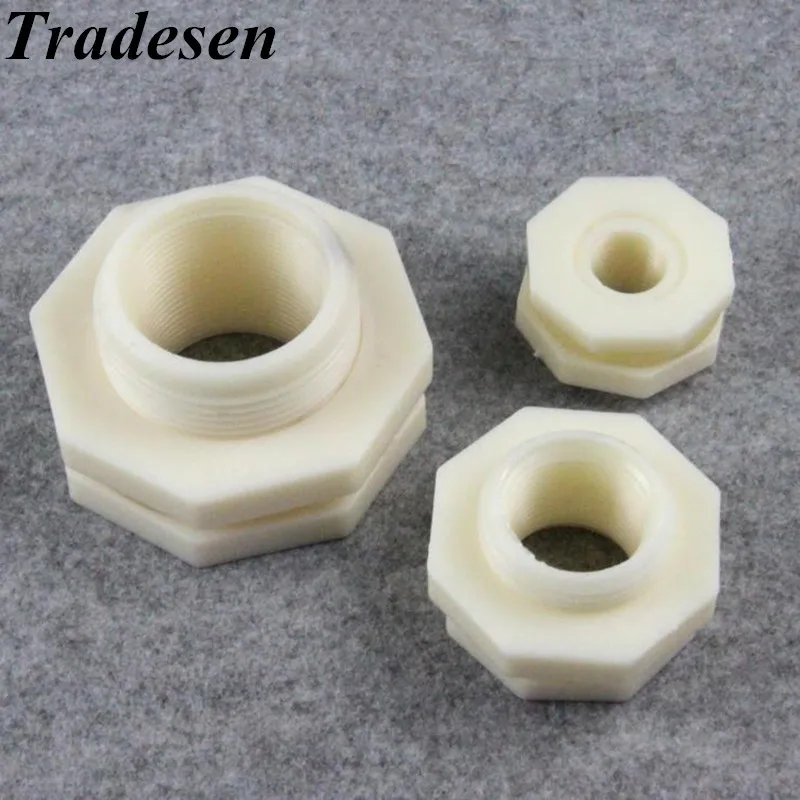 

fish tank Bulkhead Pipe Joints ABS1/2" 3/4" 1" 1.2â€œ 1.5â€œ Female thread Aquarium water inlet outlet connector water tank drainage