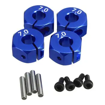 

Blue RC Metal 7.0 Wheel Hex 12mm Drive With Pin Screw For HSP HPI Tamiya RC Car