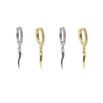 

2020 new unique design pepper chili charm dangle drop earring paved 5A cz fashion women jewelry