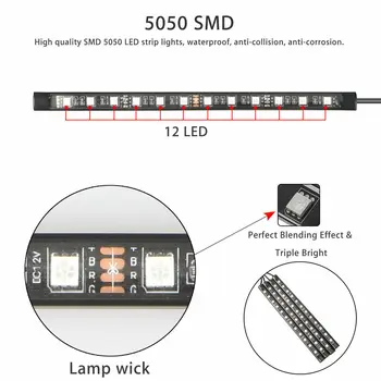 

Romantic Car Interior Light Adjustable Car Decorative Strip Wireless Remote Control
