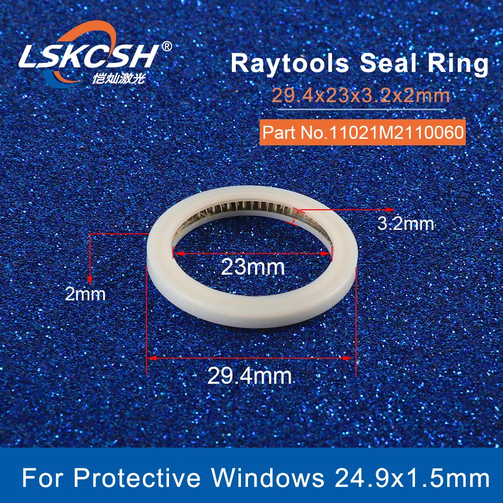 LSKCSH 3 шт./лот Raytools уплотнительное кольцо 1101M2110060 29,4x23x3,2x2 мм для Raytools верхние защитные окна 24,9x1,5 мм BT240S Bodor
