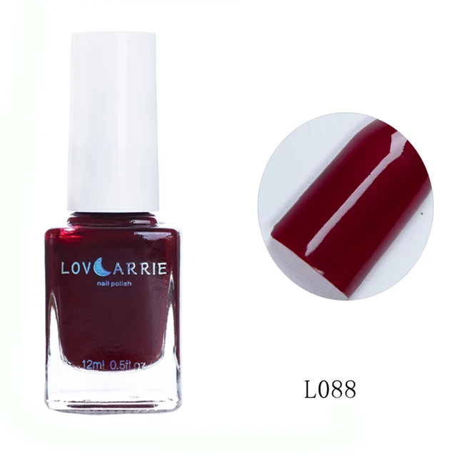 LOVCARRIE 12ML Spring Nail Polish Long Lasting Quick Dry Normal Regular Nailpolish Lacquer Varnish for Nailart L088