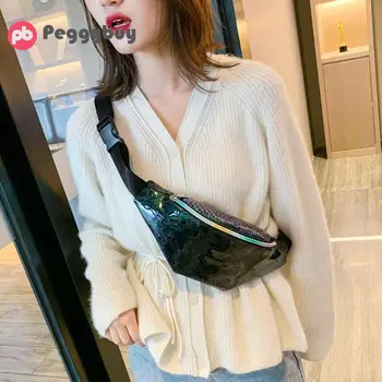 

Women Fashion Casual Zipper Chest Bag Female Serpentine Fanny Waist Pouch Leather Leisure Shoulder Bag for Girls 2019 New