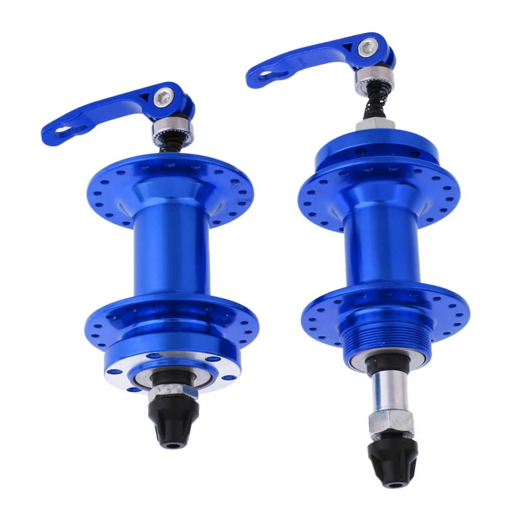 36H Aluminium Alloy MTB Mountain Road Bike Hubs Set Disc Bearing Front Rear Hub with Quick Release Lever Skewers Bicycle Parts