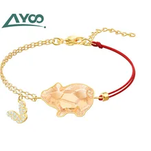 AYOO высокое качество SWA 1: 1, год рождения Золотой свинка изысканный Дикий браслет женский роскошный подарок ювелирных изделий