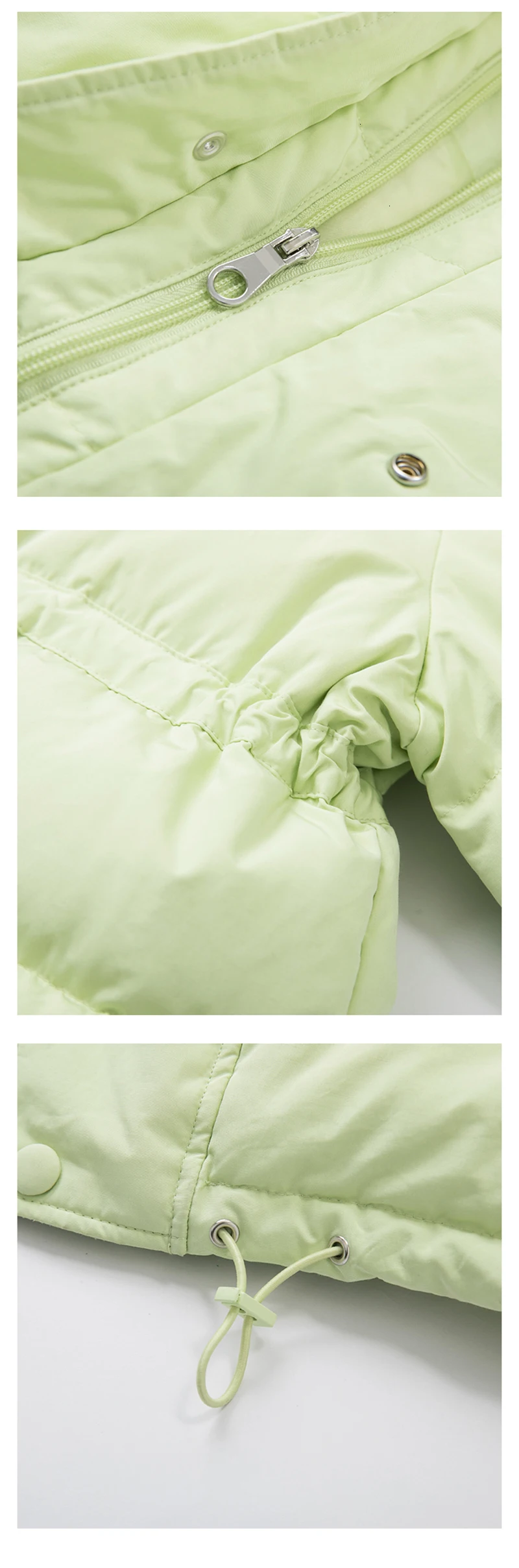 TVVOVVINLoose Fit Drawstring, большой размер, пуховик, новинка, с капюшоном, длинный рукав, теплый, для женщин, парки, мода, Осень-зима, 1598