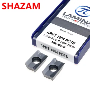 

APKT1604PDTR-LT30 Slotting Shoulder Milling Cutter Tools Carbide Insert CNC Machining Center Precision Semi-Finishing 10pcs