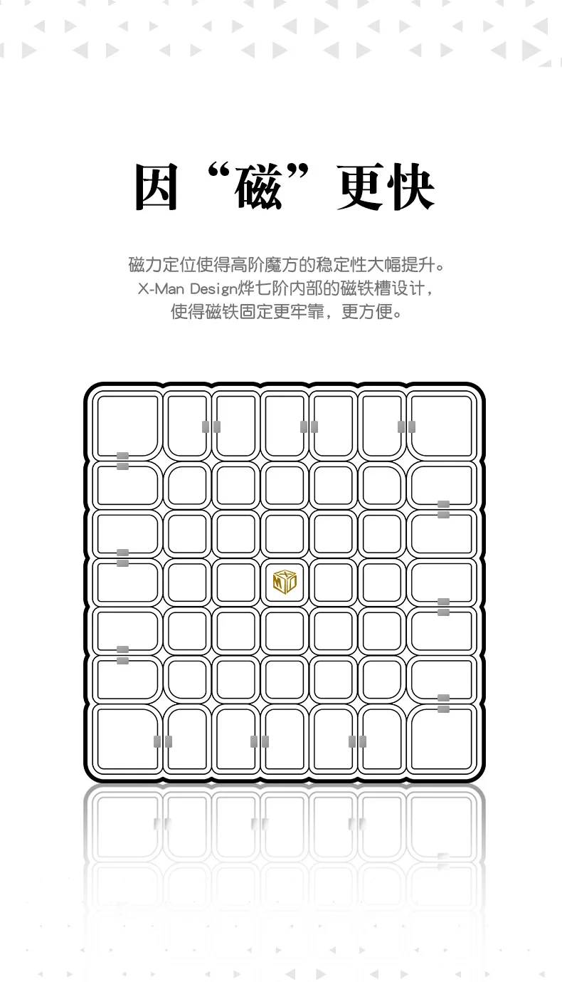 [XMD Magic Cube x m d Ye M Seven Magic Cube] игра только Магнитная высокого качества гладкая детская развивающая игрушка