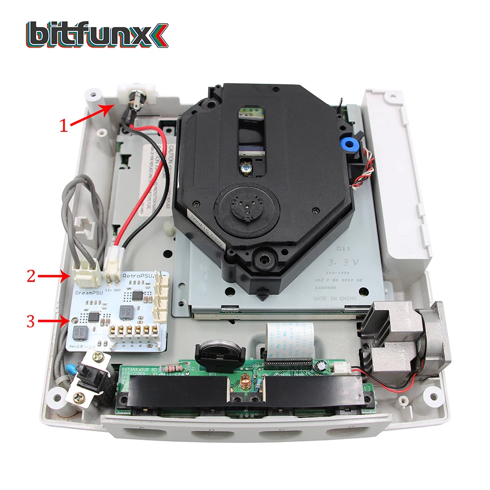 Bitfunx-fonte de Alimentação para Sega Substituição para Console Dreamcast Original 12v dc - Image 2