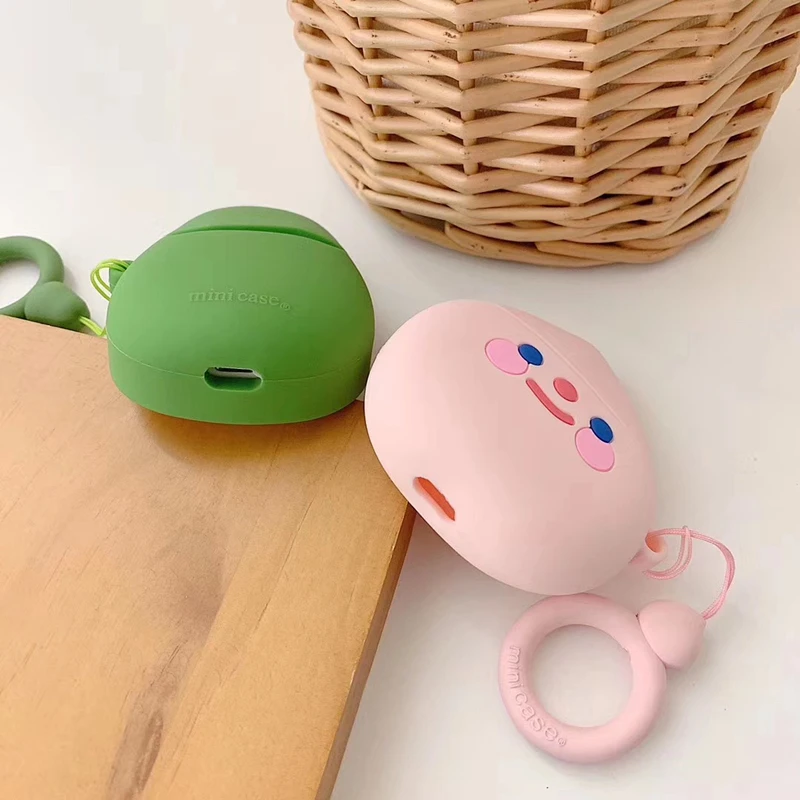 Япония 3D Kobito милый персик клубника авокадо наушники гарнитура Аксессуары Силиконовый чехол для Airpods 1 2 беспроводной Bluetooth