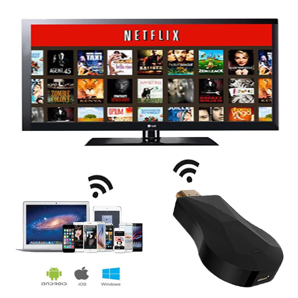 HDMI Wi-Fi дисплей ключ YouTube Netflix AirPlay Miracast tv Stick для Google Chromecast 2 3 хром Crome Cast Cromecast 2