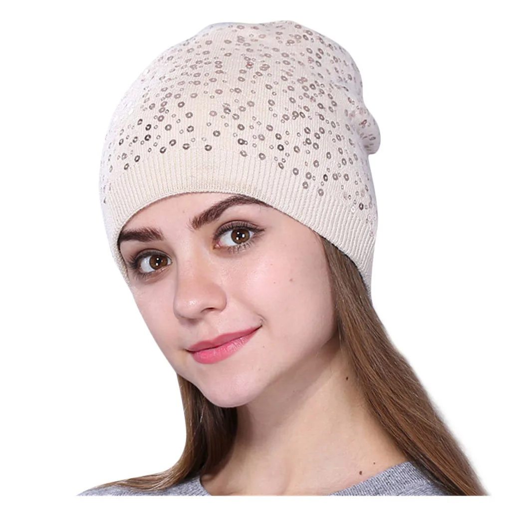 Women Baggy Warm Crochet Winter Wool Knit Ski Beanie Skull Slouchy Caps winter hat gorras casquette sombrero mujer beret femme