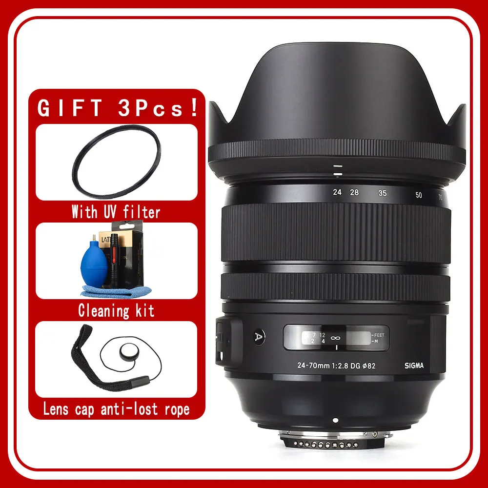 Sigma 24-70 мм F2.8 DG OS HSM | Художественные линзы для Canon Nikon Электроника