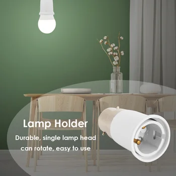 

1/5/10pcs Rotary Screw LED Bulb Socket Base Adapter 85-285V Adjustable B22 Lamp Holder Converter Lighting Supplies