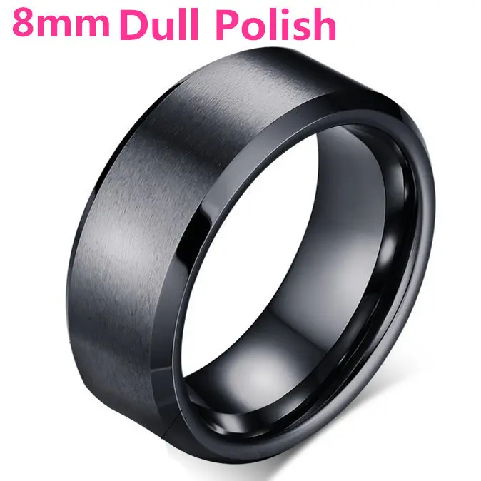 MOREDEAR 4mm 6mm 8mm Bright and Dull Polish Silver Color Titanium Ring For Men and Women Couple Ring 